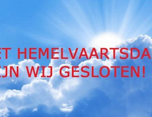 Hemelvaart gesloten!
